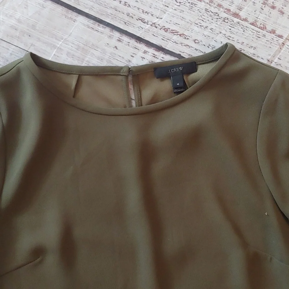J. CREW RUFFLE SLEEVE BLOISE